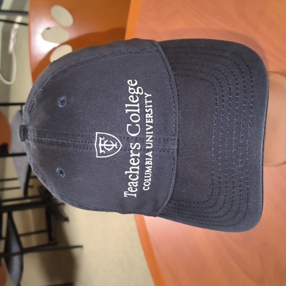 Teachers College Columbia University Embroidered Clean up Strapback Hat Cap
